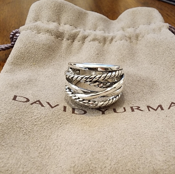 David Yurman- Wide Sterling Silver Crossov… - Picture 8 of 11
